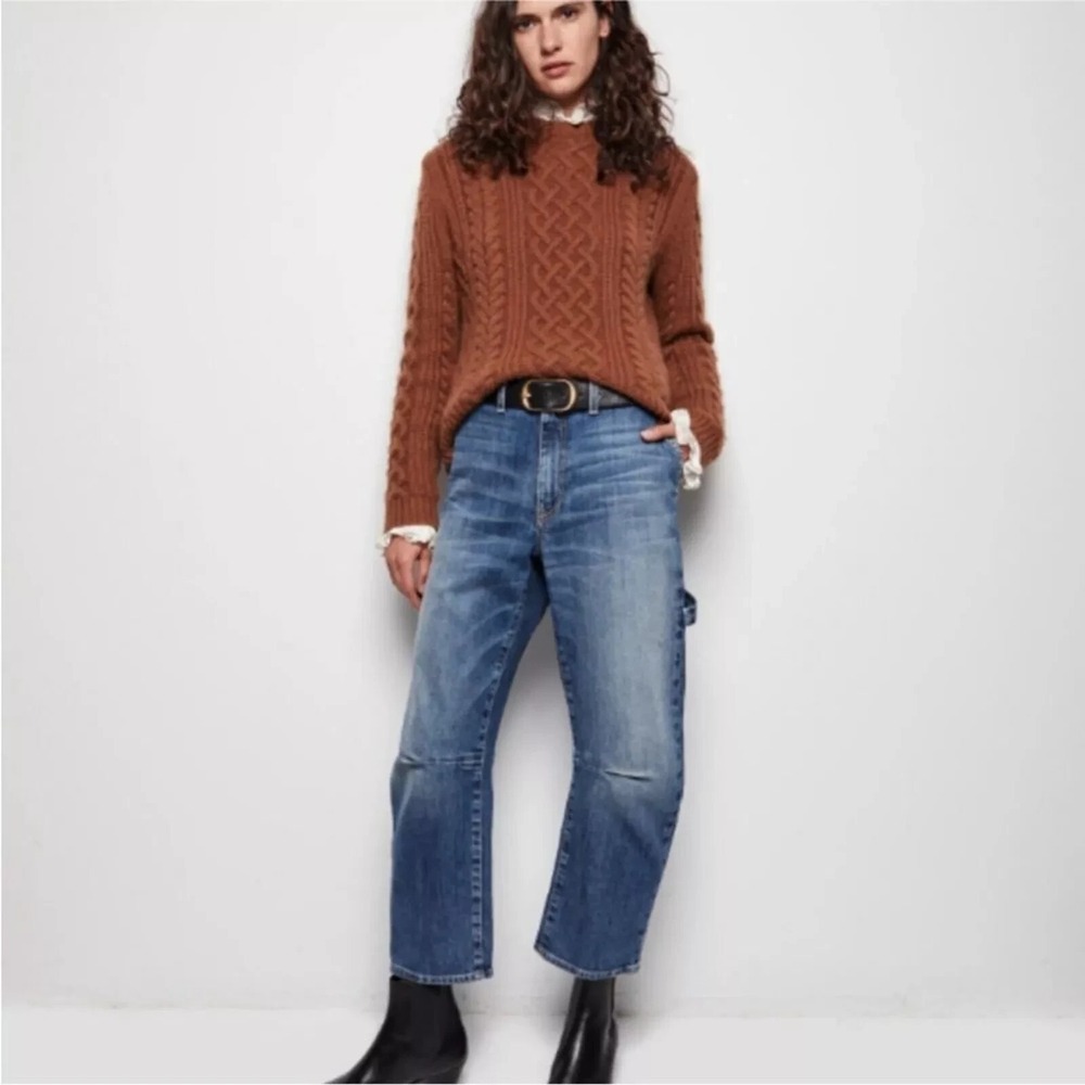 Nili Lotan Carpenter Jeans Women 28 (tag 25) Blue Wash Japanese Denim $395